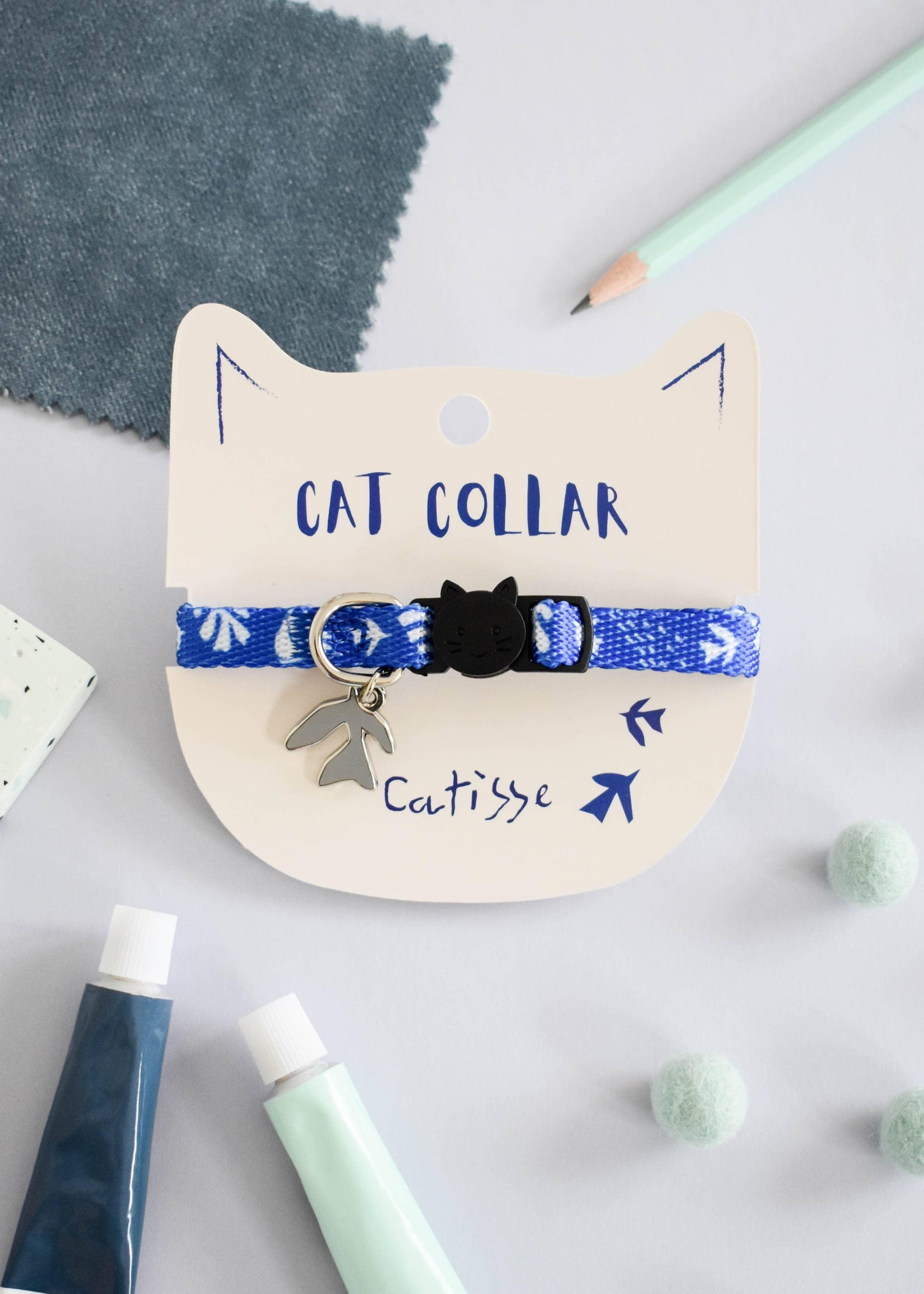 🐱 Collier Henri Catisse Artiste - Les p'tits potes