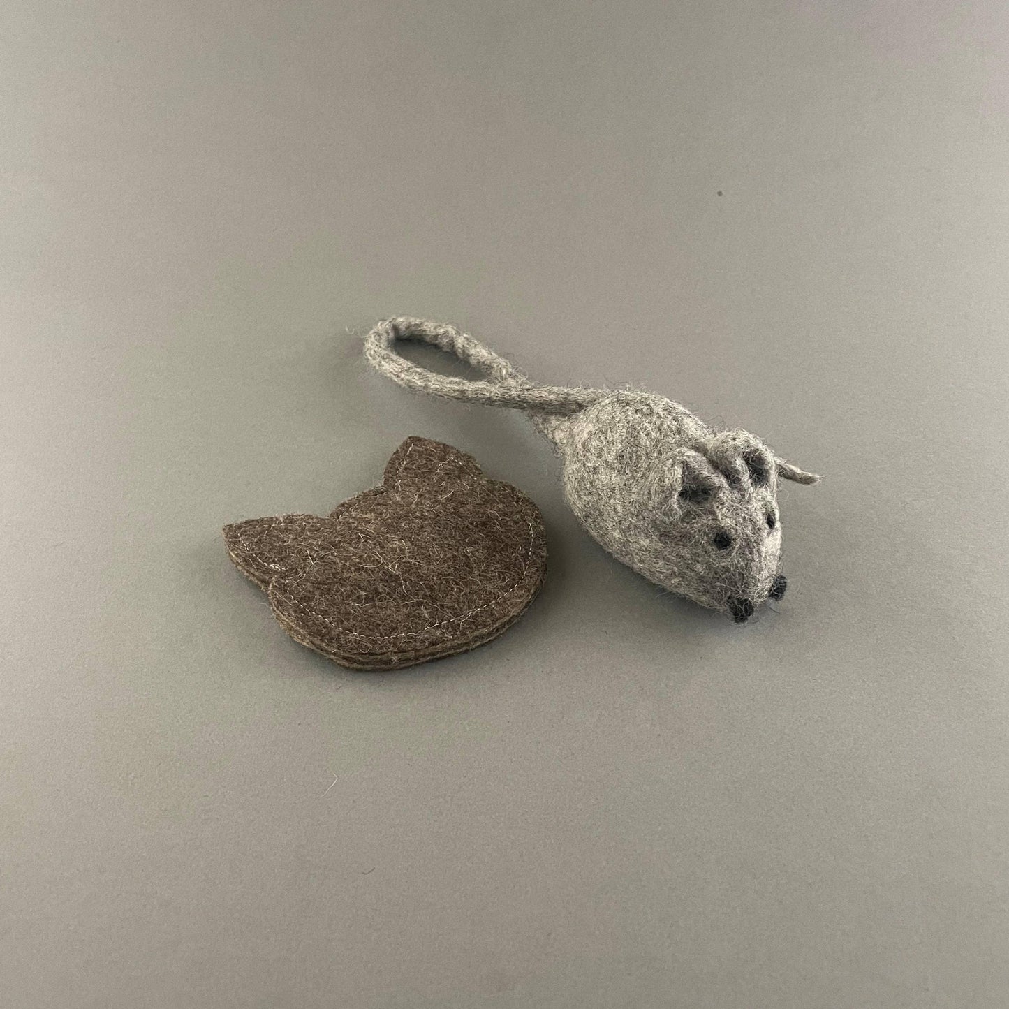 🐱 Ensemble de 5 jouets en laine naturelle et chanvre - Les p'tits potes