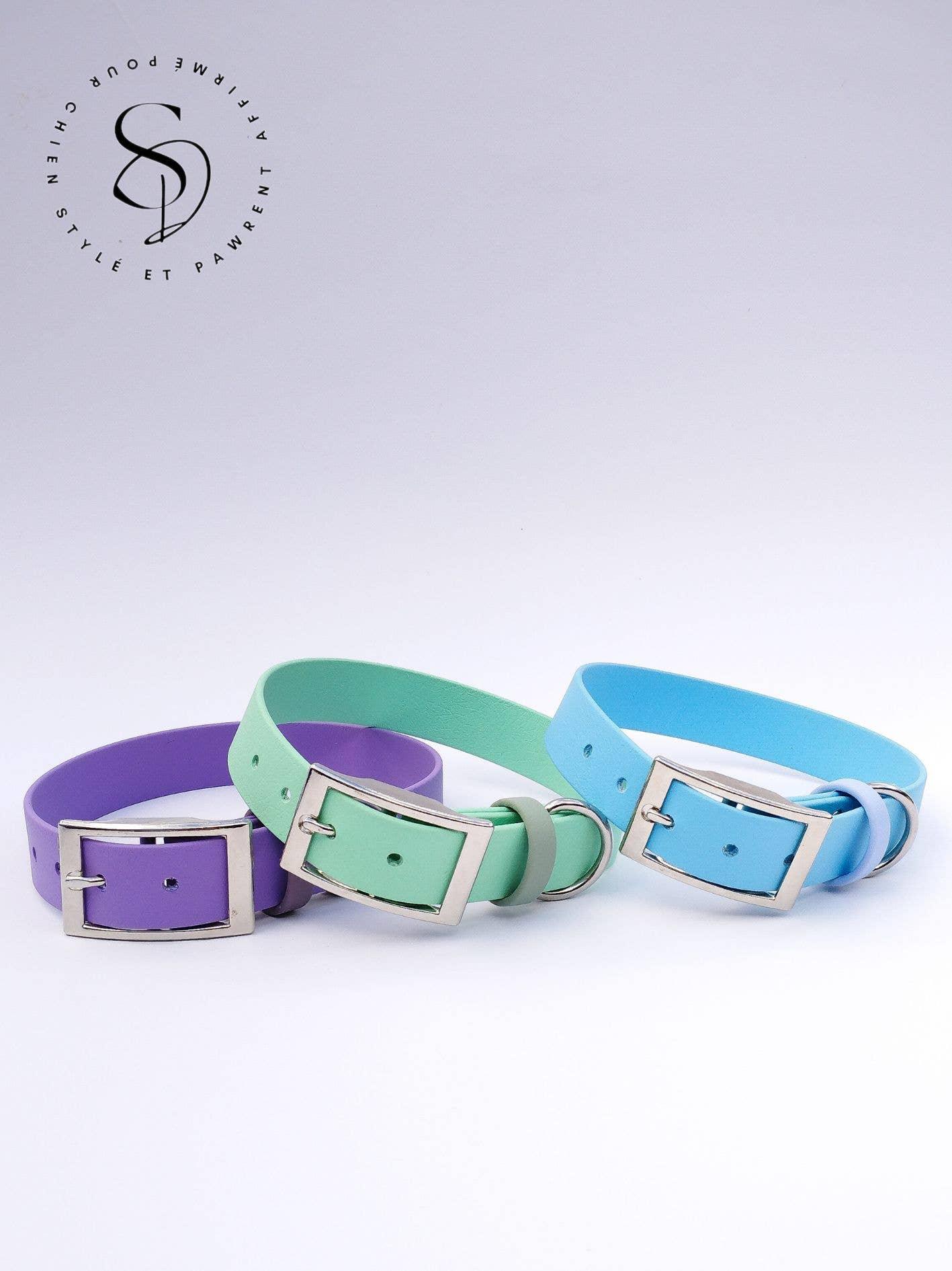 🐶 Collier en Biothane (Aubergine) - Les p'tits potes