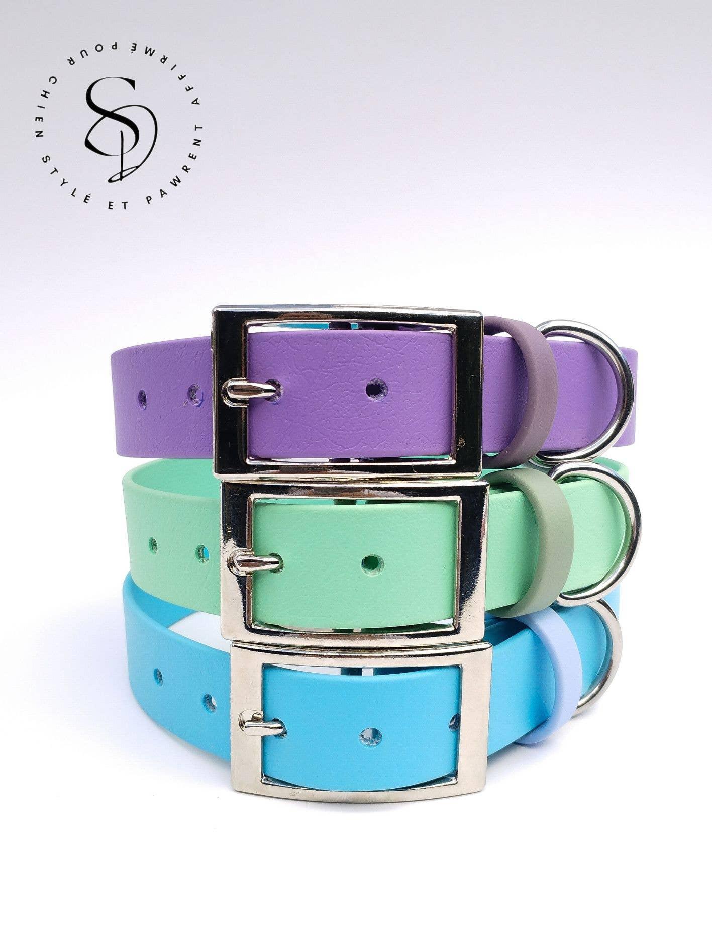 🐶 Collier en Biothane (Aubergine) - Les p'tits potes