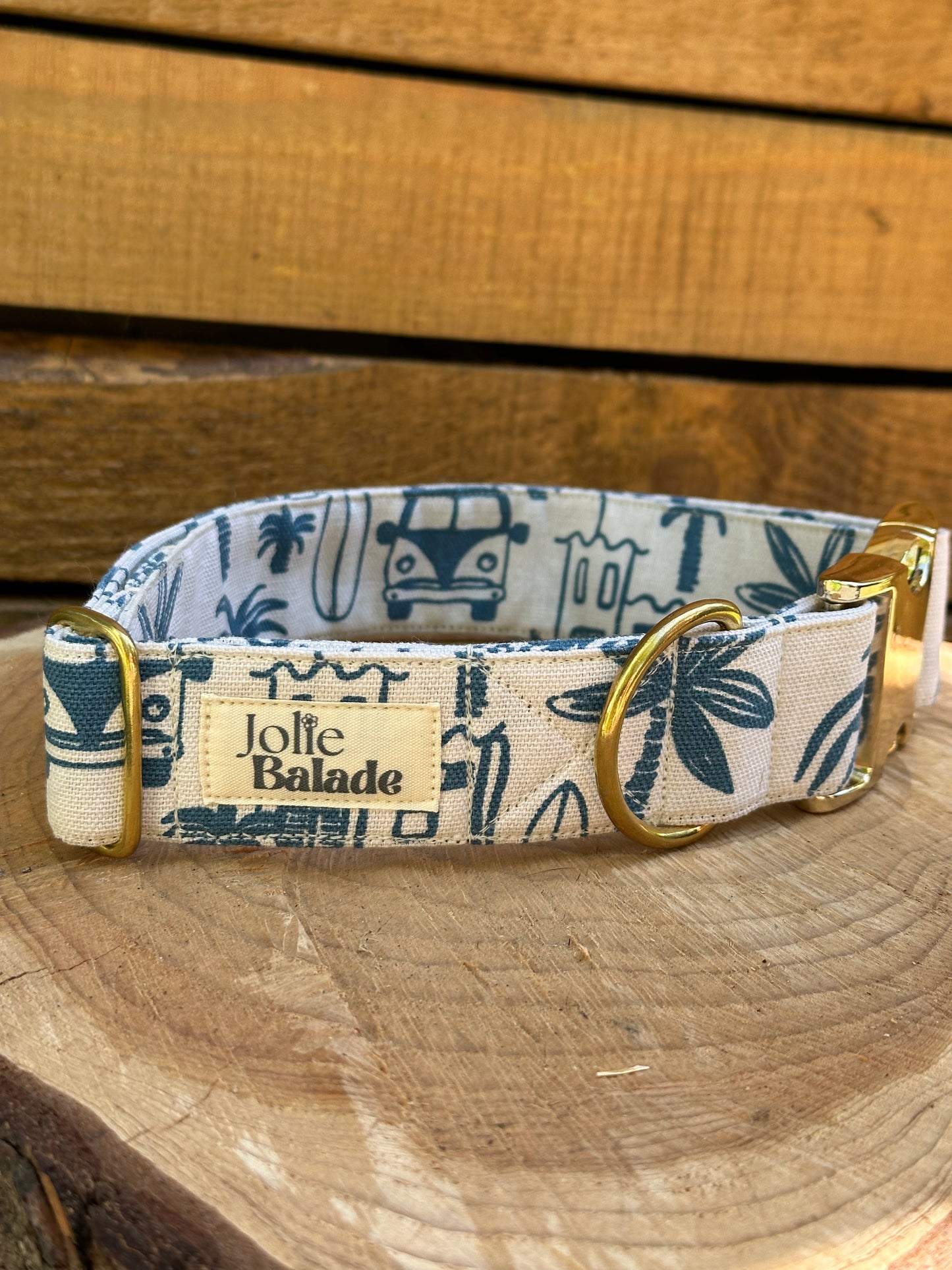 🐶 Collier en tissu pour chiens – Jolie Balade