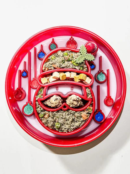 🐶 Gamelle anti-glouton Père Noël