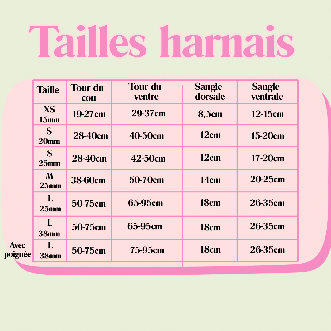 Harnais "VICHY LILA PASTEL"