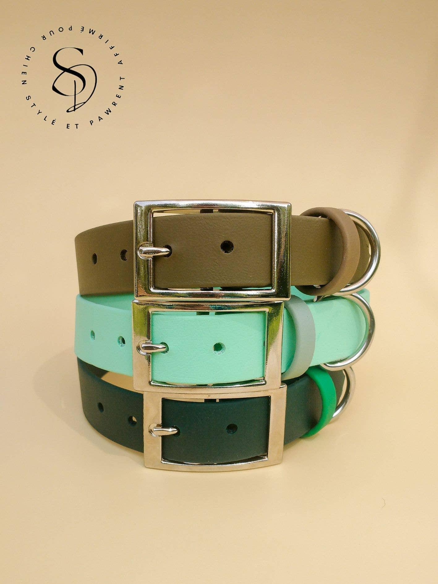 🐶 Collier en Biothane (Menthe) - Les p'tits potes