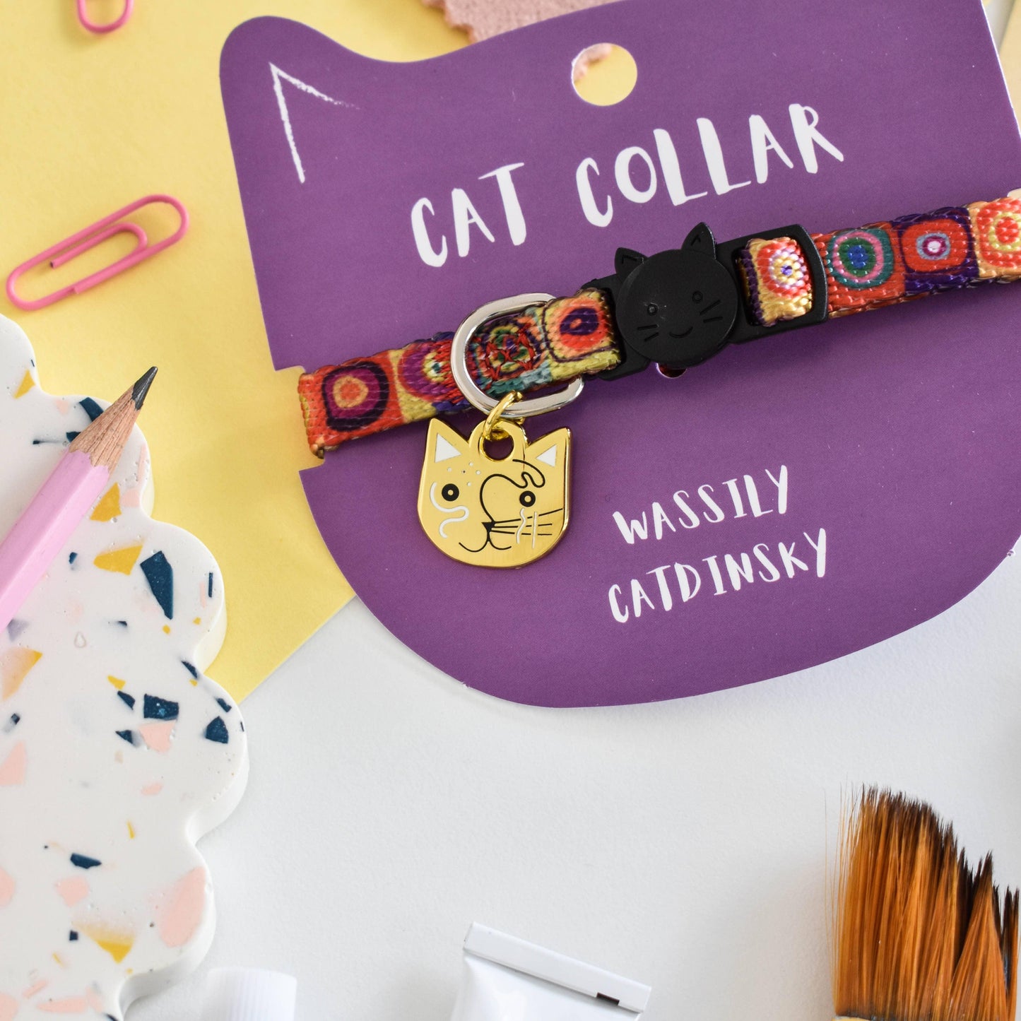 🐱 Collier Wassily Catdinsky Artiste - Les p'tits potes