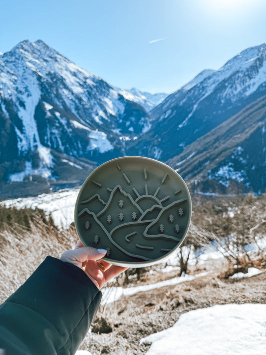 🐶 Tapis de léchage (gamelle) "MONTAGNE"