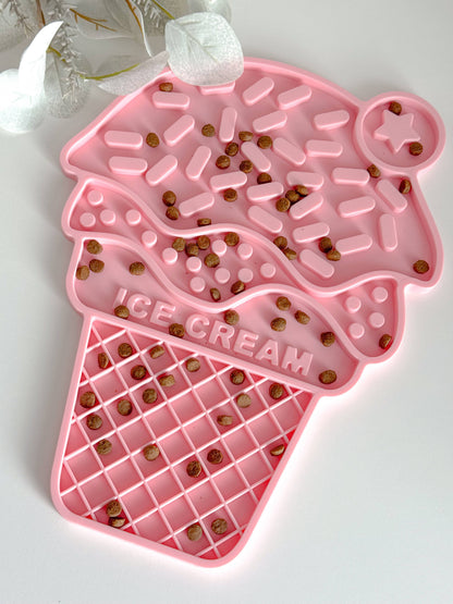🐶🐱 Tapis de léchage ICE CREAM pour chien et chat
