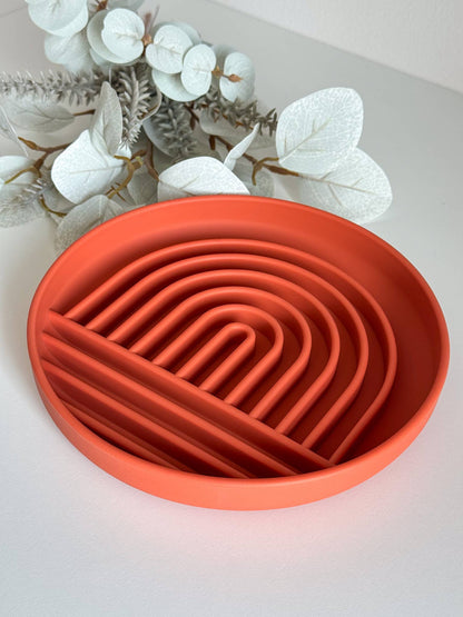 🐶 Bol de léchage à ventouse arc-en-ciel pour chien (Slow feeder) - Les p'tits potes