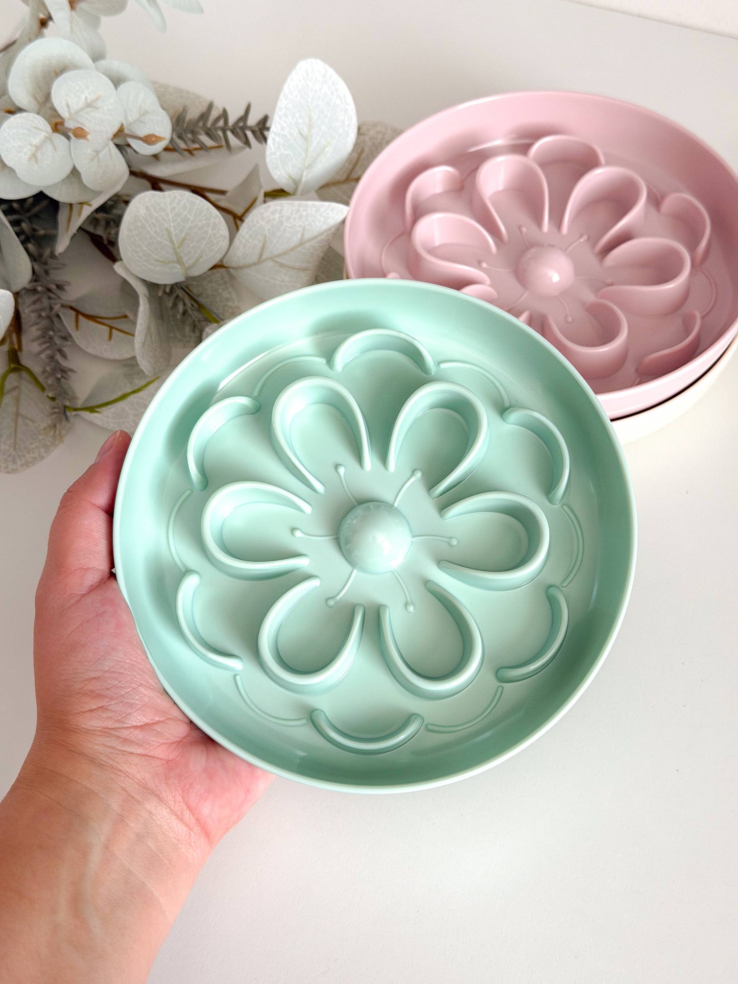 🐱 Gamelle anti-glouton - Floral
