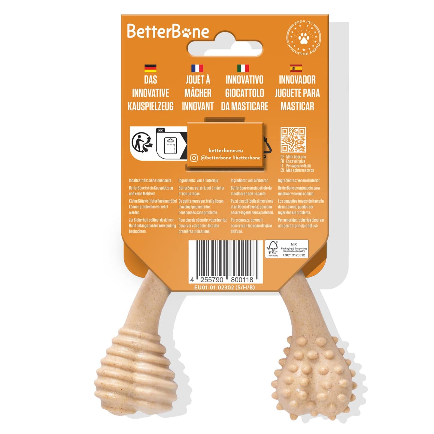 🐶 Jouet de mastication BetterBone Small pour chien