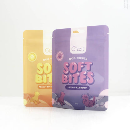🐶 Friandises Gizzls pour chiens - Foie & Myrtilles (150g)