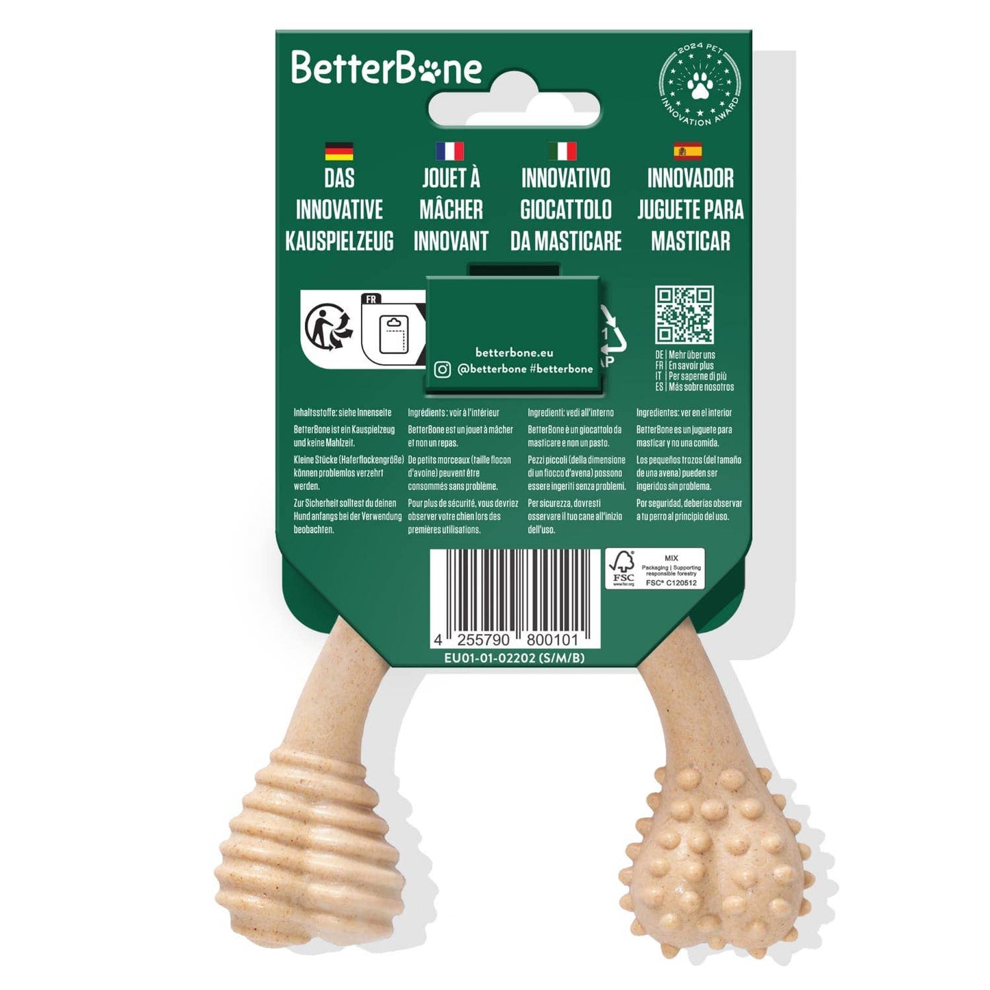 🐶 Jouet de mastication BetterBone Small pour chien
