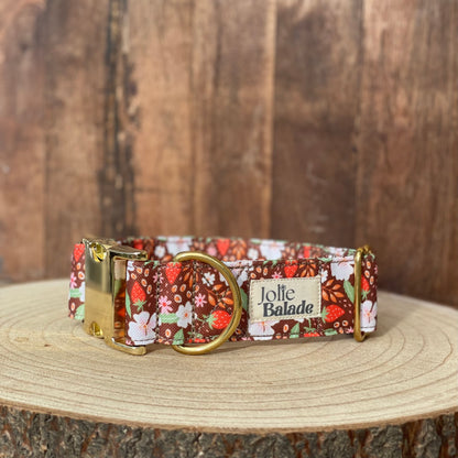 🐶 Collier "FRAISES DES BOIS"