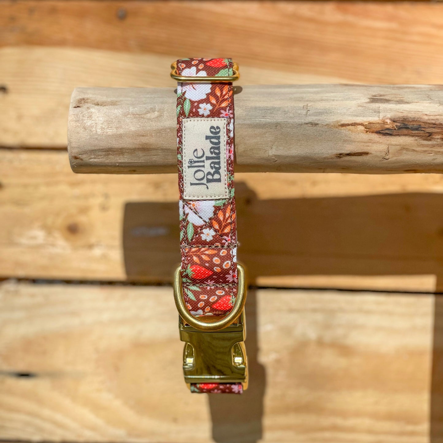 🐶 Collier "FRAISES DES BOIS"