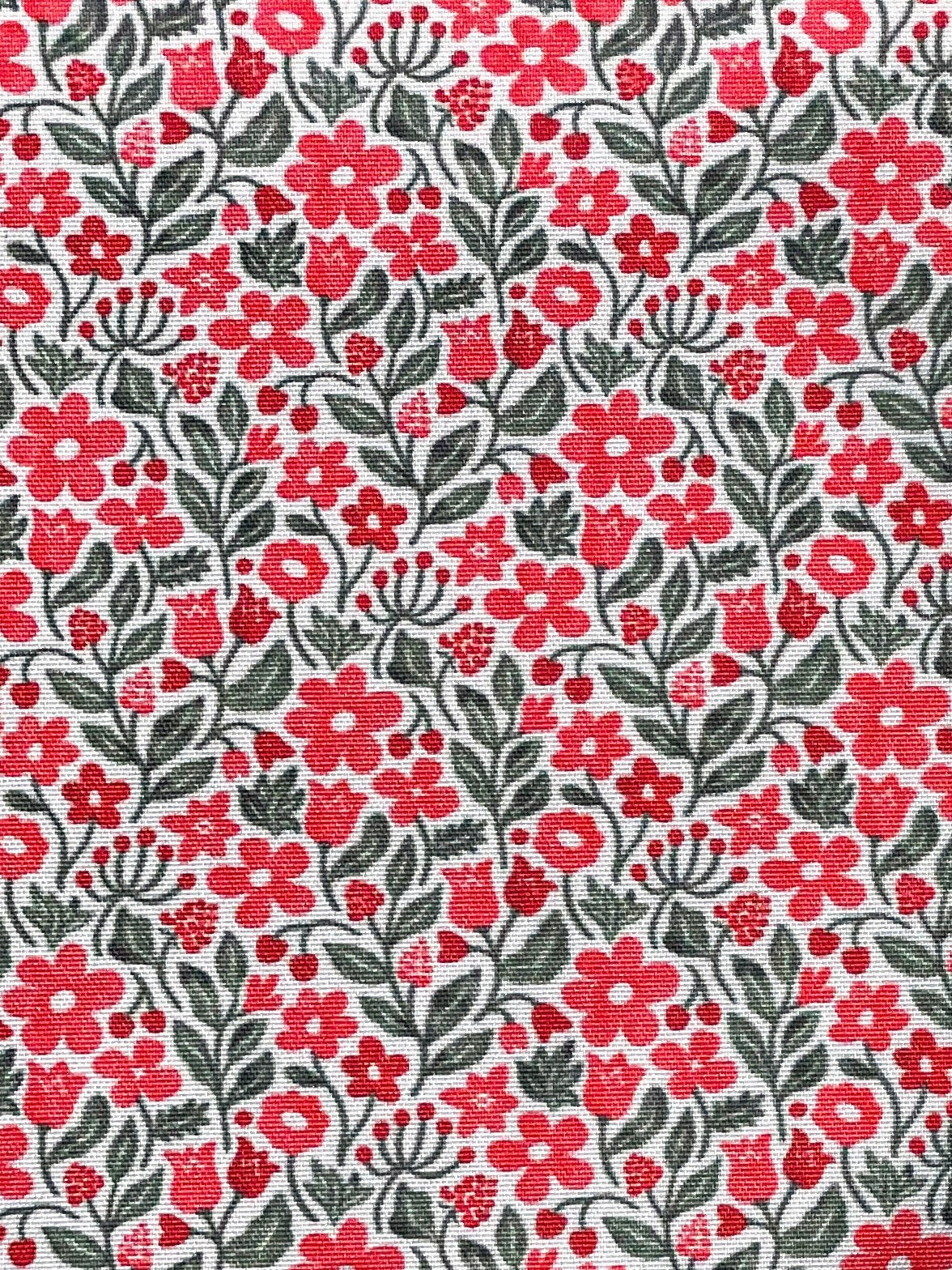 🐶 Laisse multiposition 3 points RED FLOWERS