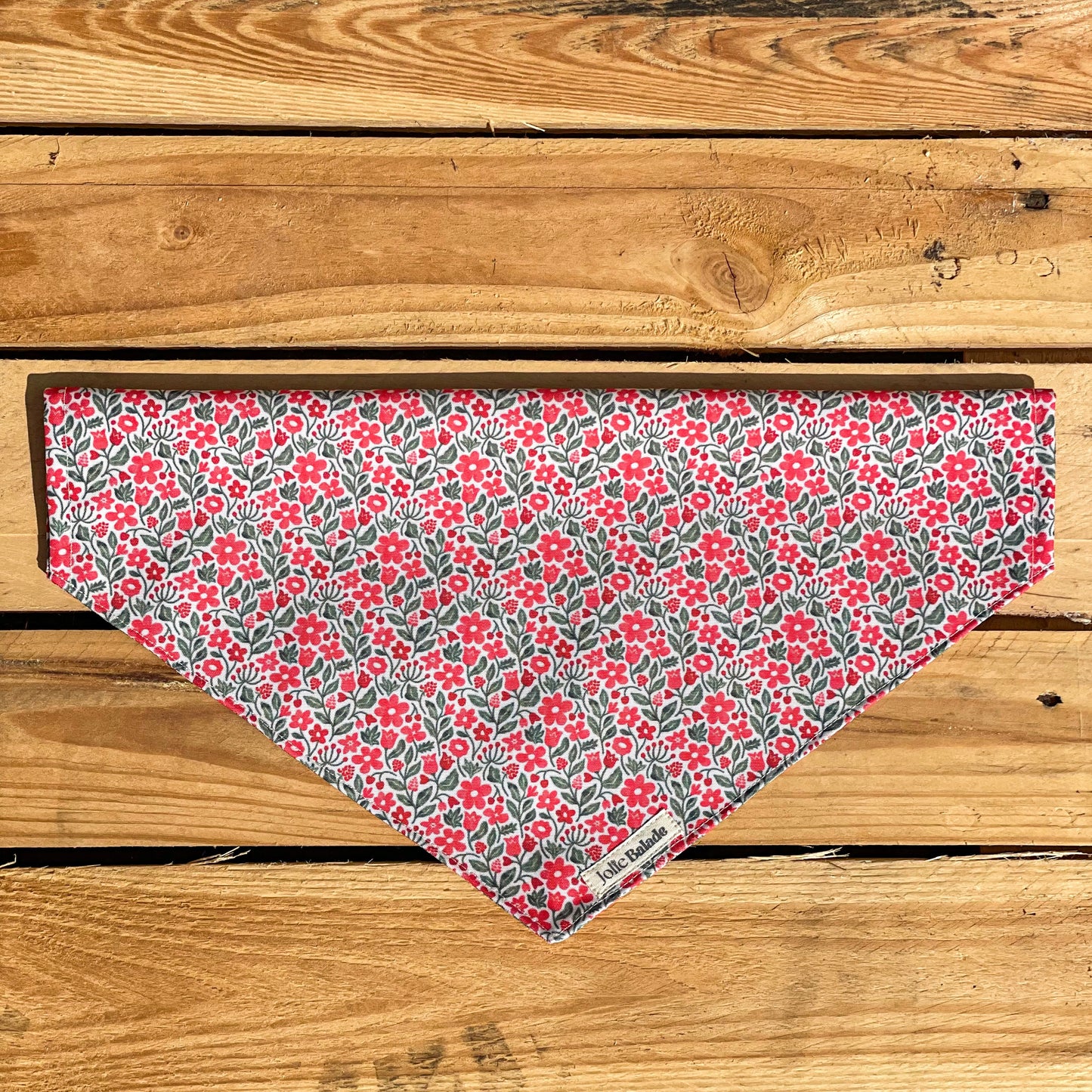 Bandana a glisser - RED FLOWERS