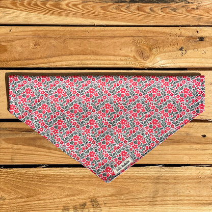 Bandana a glisser - RED FLOWERS