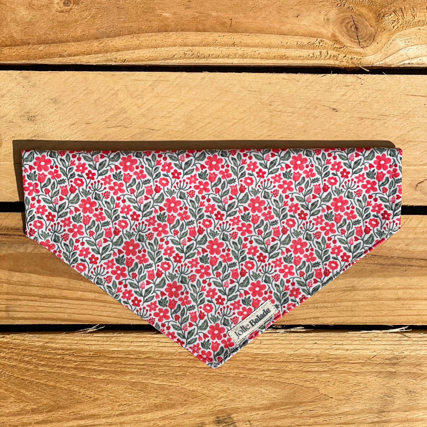 Bandana a glisser - RED FLOWERS