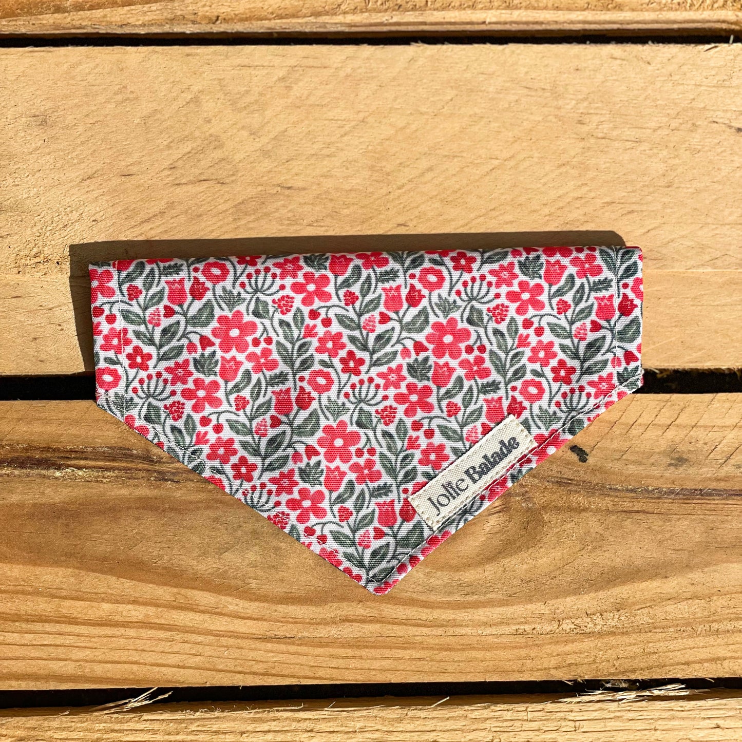 Bandana a glisser - RED FLOWERS