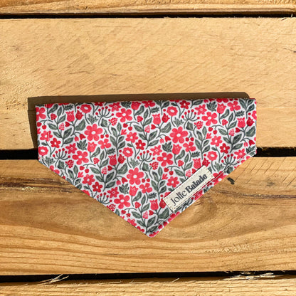Bandana a glisser - RED FLOWERS
