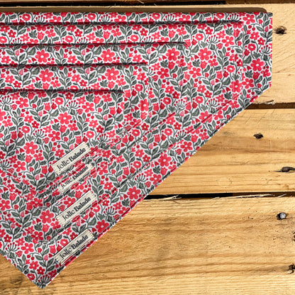 Bandana a glisser - RED FLOWERS