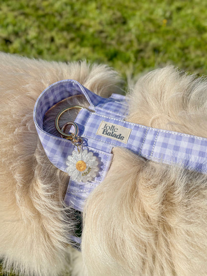 Harnais "VICHY LILA PASTEL"