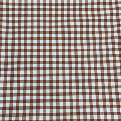 Bandana à glisser sur le collier "VICHY MARRON"