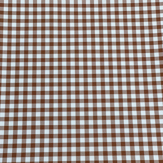 Bandana à glisser sur le collier "VICHY MARRON"