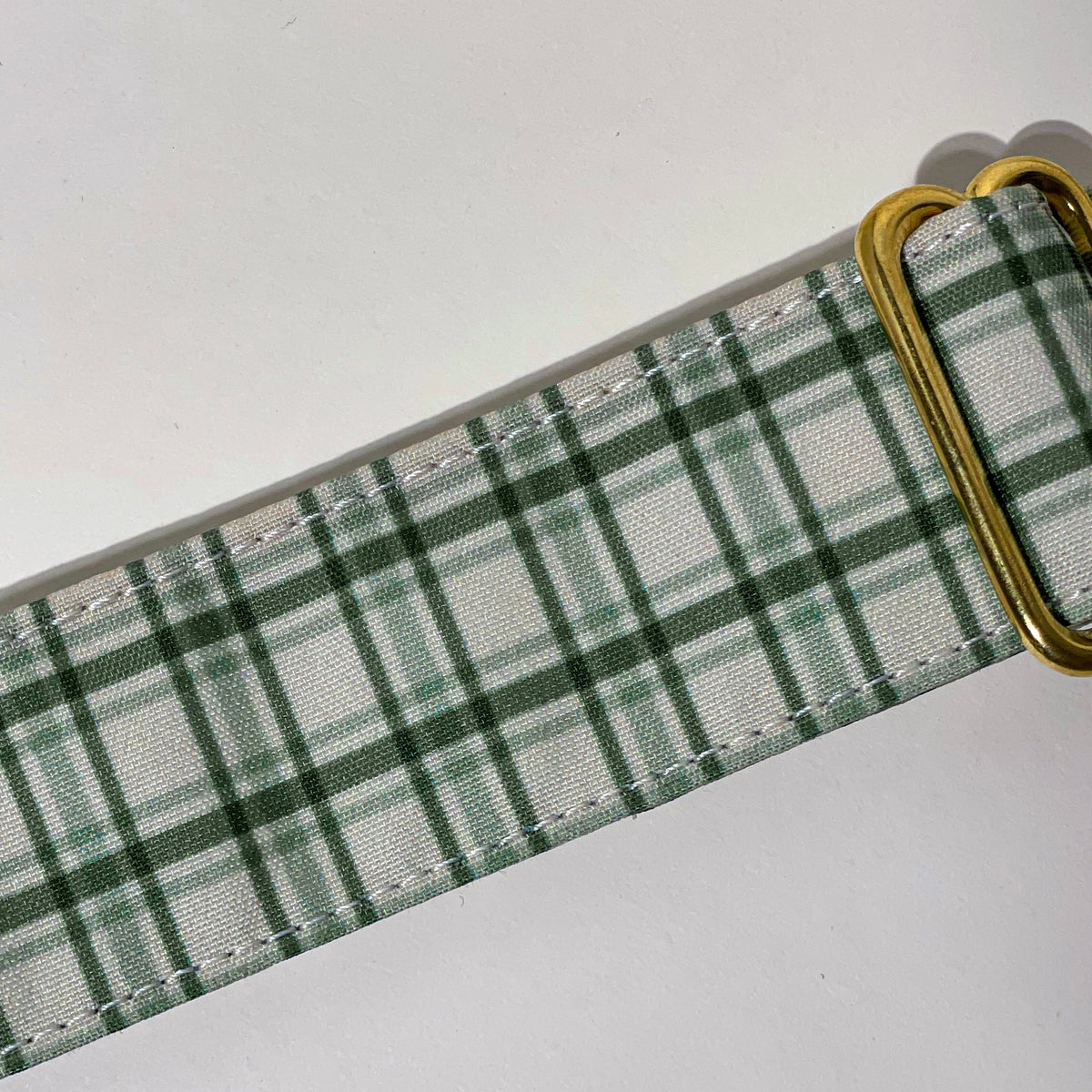 🐶 Collier "TARTAN VERT" pour chien
