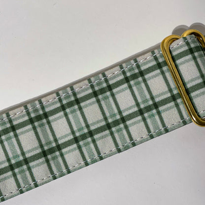 🐶 Collier "TARTAN VERT" pour chien