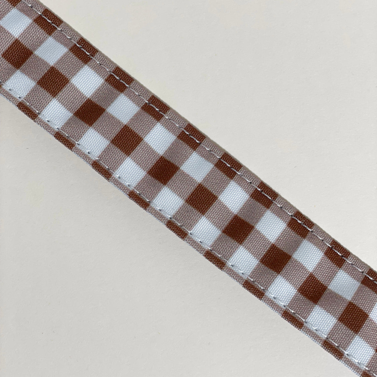 🐶 Laisse "VICHY MARRON"