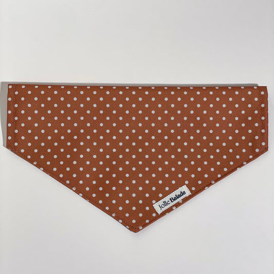 Bandana à glisser sur le collier "CANNELLE"