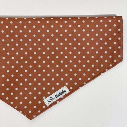 Bandana à glisser sur le collier "CANNELLE"