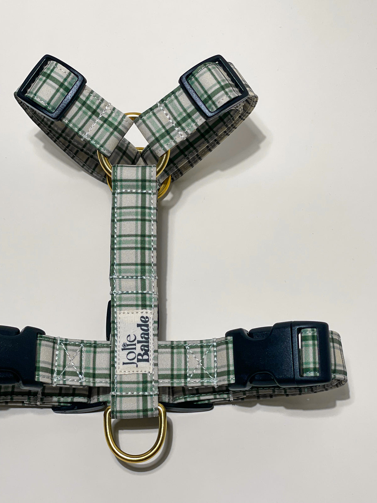 🐶 Harnais "TARTAN vert" pour chien