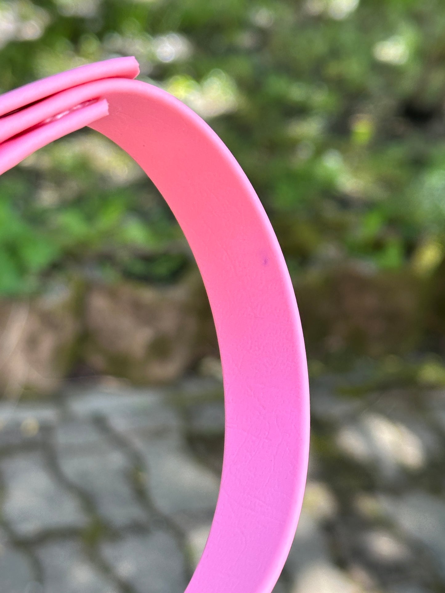 🐶 Collier en Biothane - Rose (Défaut)