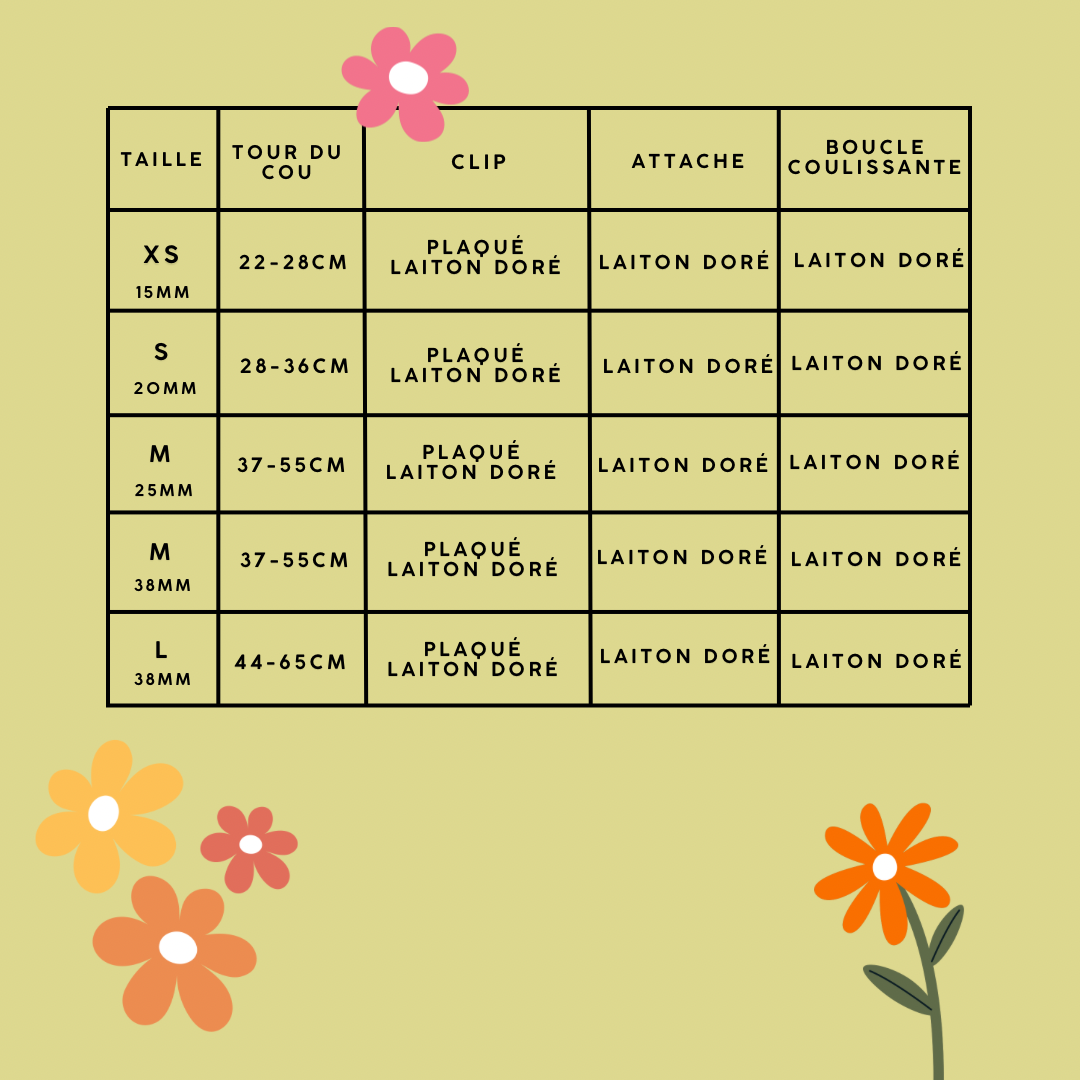 🐶 Collier "FLORAL"