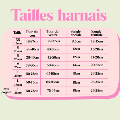 Harnais "VICHY LILA PASTEL"