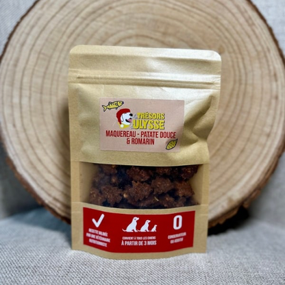 🐶 Friandises de Noël 🎄  - Maquereau, Patate douce & Romarin