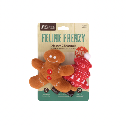 🐱 Peluches de Noël - Duo pain d'épices