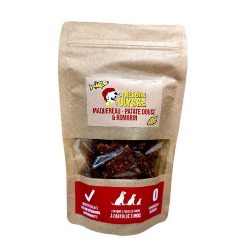 🐶 Friandises de Noël 🎄  - Maquereau, Patate douce & Romarin