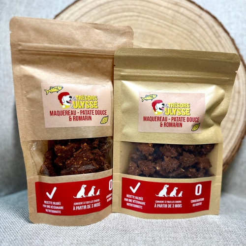 🐶 Friandises de Noël 🎄  - Maquereau, Patate douce & Romarin