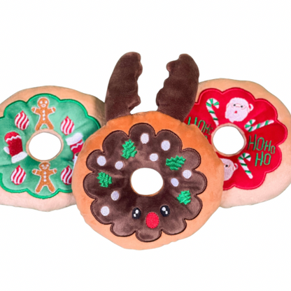 🐶 Peluches "Donuts de Noël"