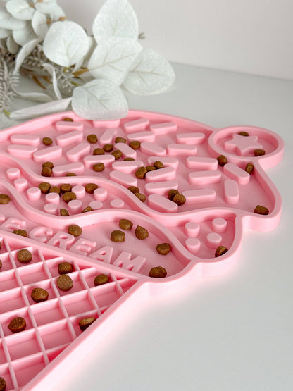 🐶🐱 Tapis de léchage ICE CREAM pour chien et chat