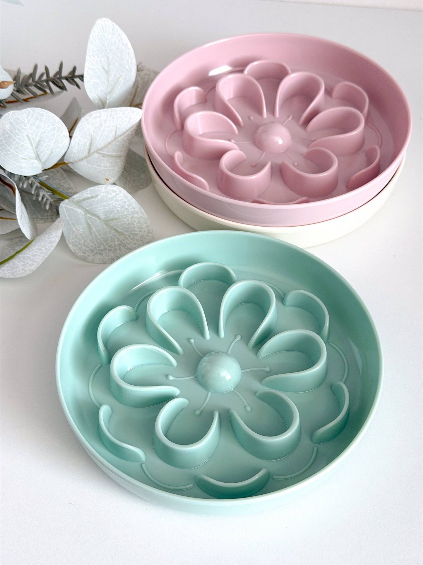 🐱 Gamelle anti-glouton - Floral